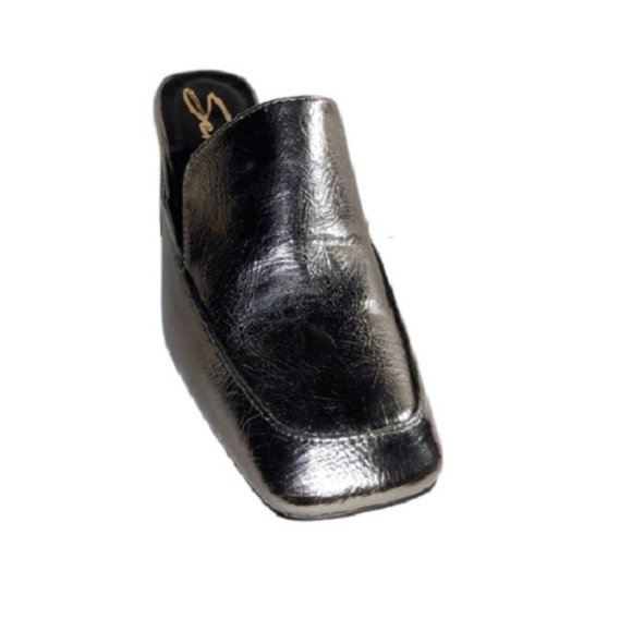 Seven 7 Women's Meghan Metallic Pewter Mule Slide Shoes Size 8 Medium New in Box - Picture 4 of 10